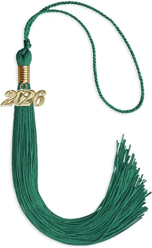 Vista 135 de Endea Graduation - Borla de un solo color con fecha dorada (Oro Antiguo, 2020)