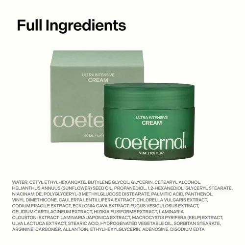 Vista 9 de Crema ultra intensiva, hidratante facial coreano hidratante con extractos de niacinamida, arginina y algas11, crema de barrera no grasa para pieles