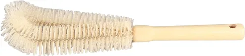 Vista 2 de Cepillo limpiador de botellas con mango largo de madera, cepillo para botella de agua, cepillo de cocina para biberón, taza, jarra, tetera, botellas