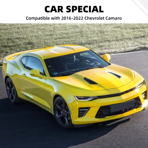 Vista 6 de Cubierta lateral de panel de palanca de cambios de fibra de carbono para Chevrolet Chevy Camaro 2016-2026, accesorios interiores