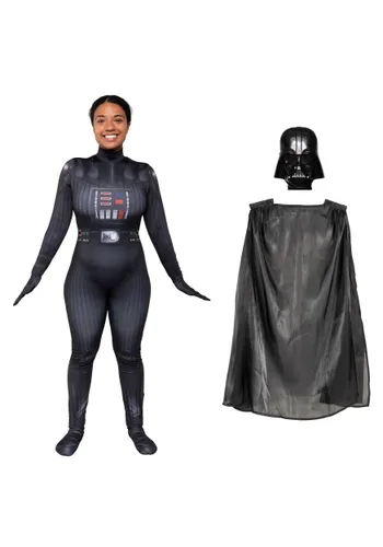 Vista 9 de Disfraz Zentai de Darth Vader para Mujer Multicolor