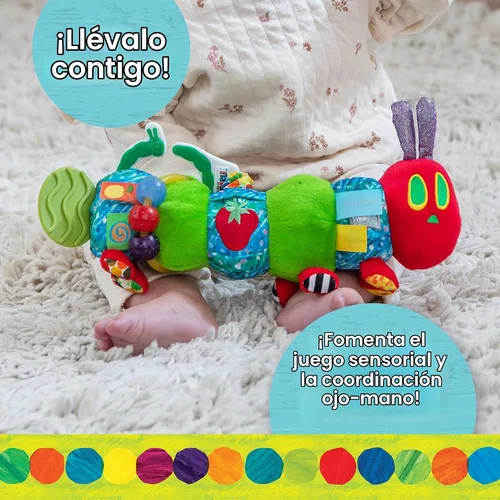 Vista 4 de Mundo de Eric Carle, juguete de actividad La oruga muy hambrienta, oruga