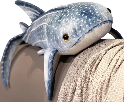 Vista 13 de ELAINREN Almohada de felpa realista Hammerhead ultra suave con cabeza de martillo y tiburón, cojín relleno/39.37 pulgadas