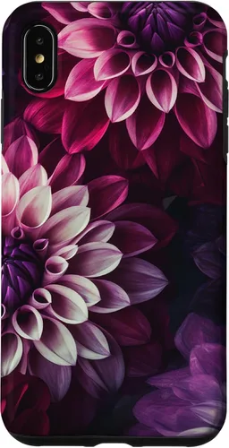 Vista 11 de Dahlia Flower Floral Nature Garden Pink Purple Maroon Design Case for iPhone 17