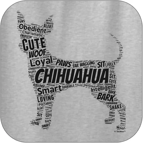 Vista 2 de Chihuahua Word Art Dog Puppy Owner - Sudadera con capucha