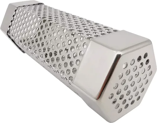 Vista 3 de Caja de tubo de humo para parrilla de pellets, tubo generador de ahumador frío de acero inoxidable 304, 2.5 horas de ahumado en caliente o frío