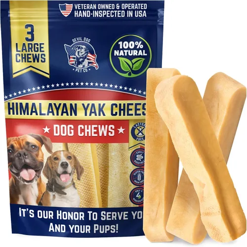 Vista 22 de Devil Dog Pet Co. Himalayan Yak Cheese - Masticables para perros, pequeños, paquete de 4, 100% naturales y saludables, sin lactosa, golosinas