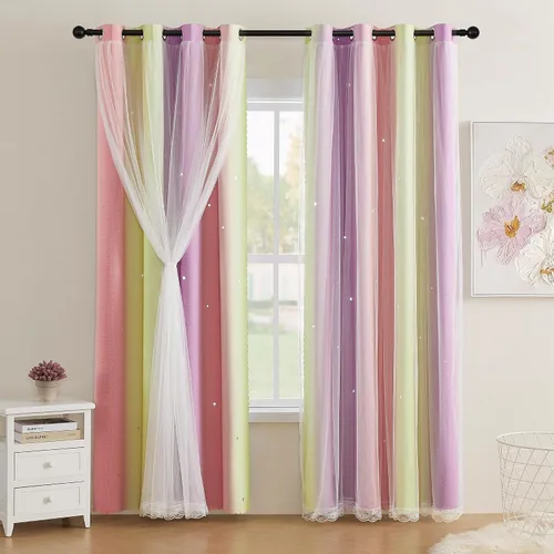 Vista 30 de XiDi - Cortinas para decoración de dormitorio Beige34/54/1