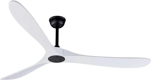 Vista 15 de Bigzone - Ventilador de techo negro para interiores y exteriores de 52 pulgadas sin luces con control remoto, motor DC eficiente energéticamente
