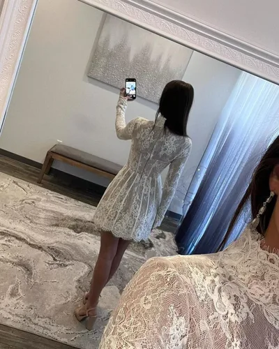 Vista 36 de Vestido de novia formal sin tirantes con encaje, largo de sirena para mujer 2019 WD162