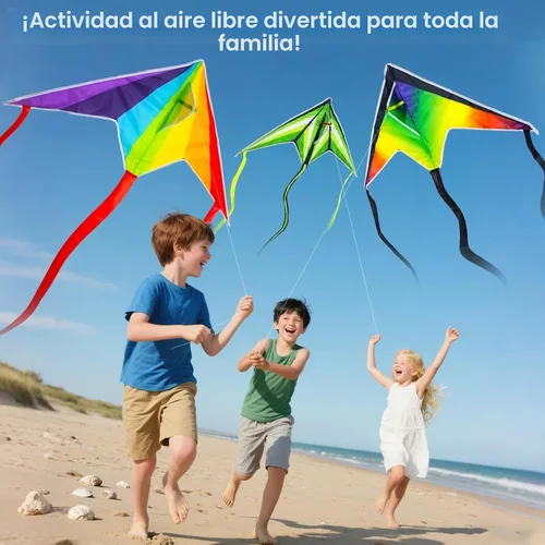 Vista 4 de 3 Pack Kite, Kites for Kids Ages 4-8 8-12, Beach Kite for Easy to Fly