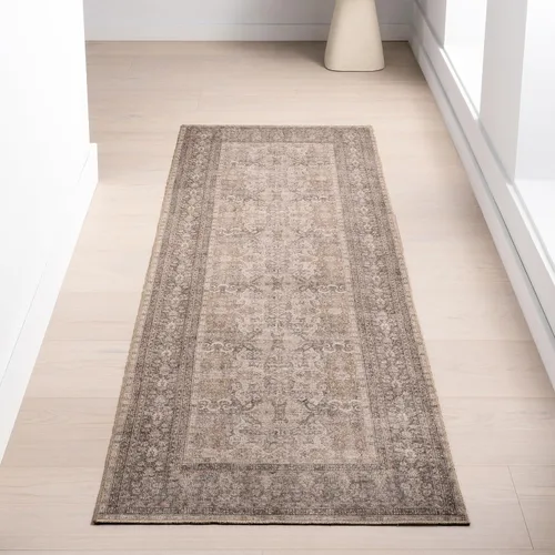 Vista 52 de nuLOOM Aether - Alfombra de área con medallón marrón, 8 x 10 pies Éter Marrón
