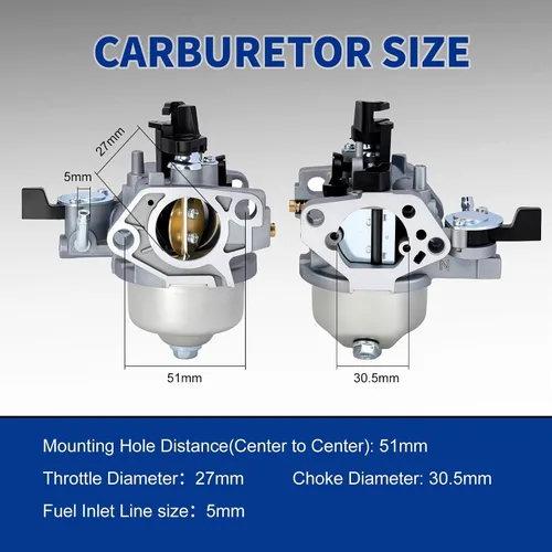 Vista 3 de Carburador GX390 para Honda GX 390 GX340 13HP 11HP Motor DXPW60605 DXPW60606 DH4240B DXPW4240 DXPW4440 Hidrolavadora Reemplazar 16100-ZF6-V01