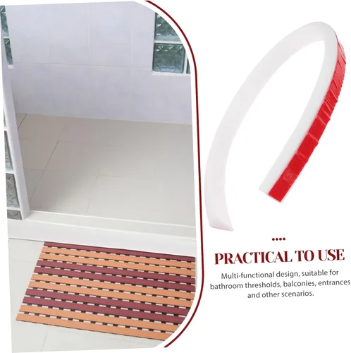 Vista 7 de DOITOOL Protector para bañera, barrera de agua para ducha, tapón de agua para piso, 19.7 in, silicona resistente, autoadhesiva para un fácil montaje