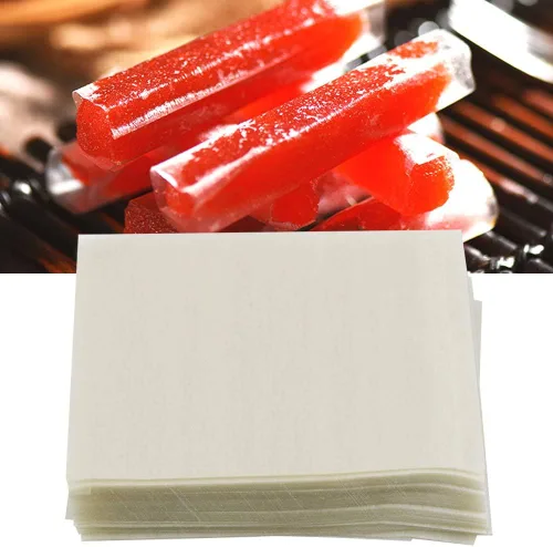 Vista 4 de 500 piezas de papel de oblea de arroz de turrones de alta calidad, hojas comestibles para envolver dulces, embalaje interior a prueba de pegajosos