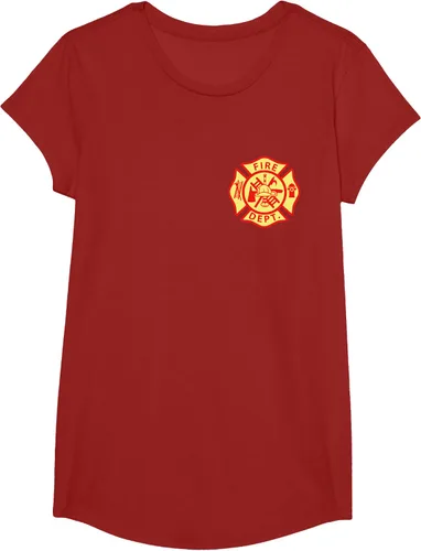 Vista 81 de Camiseta con logotipo de bomberos con símbolo de bombero, Negro