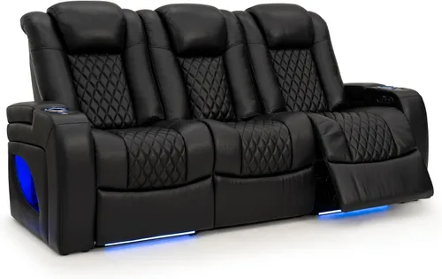 Vista 17 de Seatcraft Anthem LT - Sofá de cine en casa con mesa plegable Marrón