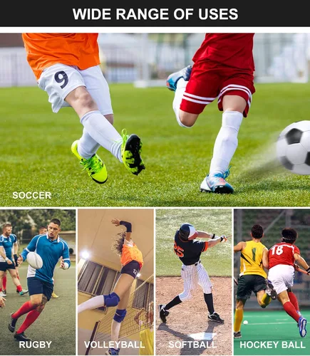 Vista 5 de CS CELERSPORT Paquete de 23 calcetines de béisbol y sóftbol para fútbol, hasta la rodilla, sobre la pantorrilla, calcetines deportivos