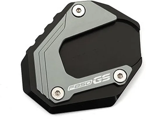 Vista 24 de Soporte lateral para motocicleta, placa de extensión para BMW F850GS F750GS F850 GS F 750 850 GSA 2018 2020 2021 2022 (color : A plateado F750GS)