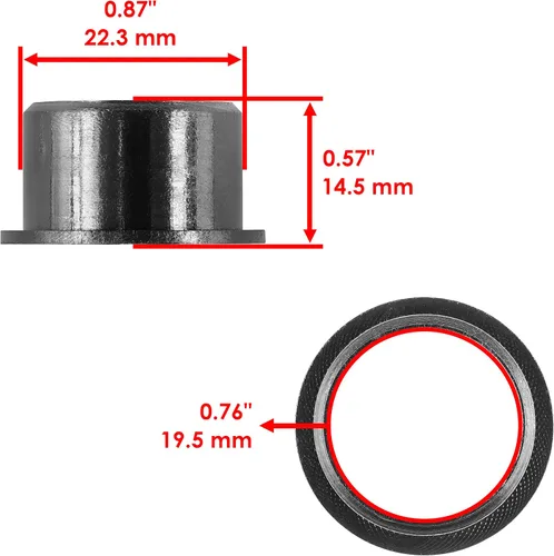 Vista 2 de Caltric 4 bujes de palanca y varillaje compatibles con John Deere HPX 4X2 4X4 Gator Diesel M111358