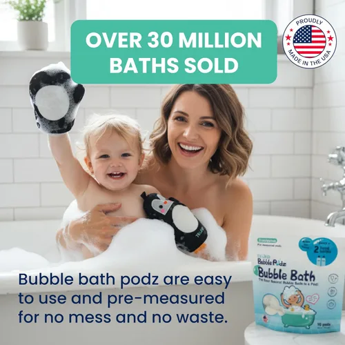 Vista 7 de TruKid Bath Baby Essentials, juego de cuidado de la piel para niños, eucalipto de baño de burbujas para niños, bálsamo Hero Stick, loción calmante