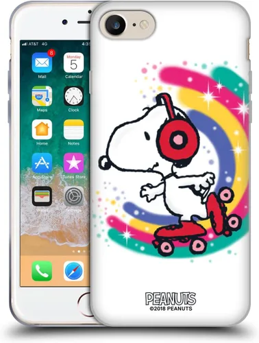 Vista 108 de Head Case Designs Funda de gel con licencia oficial de Peanuts Beach Surf Snoopy Boardwalk Airbrush [protección de grado militar] compatible