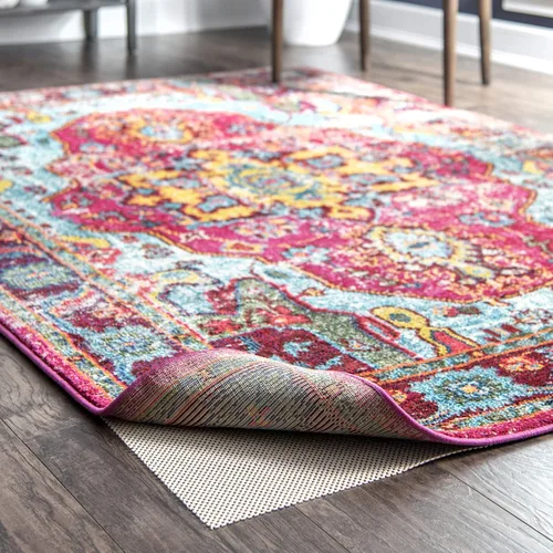 Vista 4 de nuLOOM Beau Comfort - Almohadilla estándar para alfombra, 2 x 4, color blanco