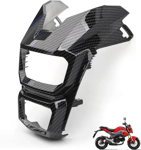 Vista 9 de Mokuo Funda de Velocímetro de Fibra de Carbono para Motocicleta Fit para Honda Grom Msx125 SF 2016-2020 Kit de Carenados Piezas