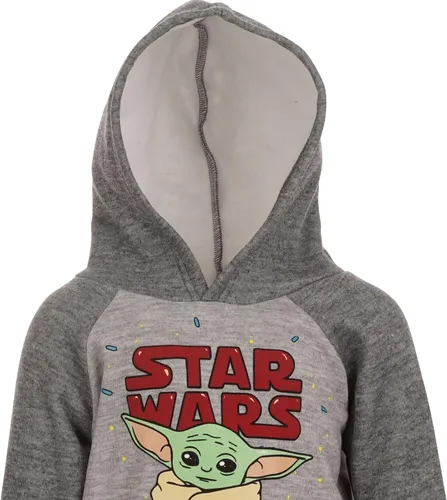 Vista 4 de STAR WARS The Child - Conjunto de sudadera con capucha y pantalones para niños grandes