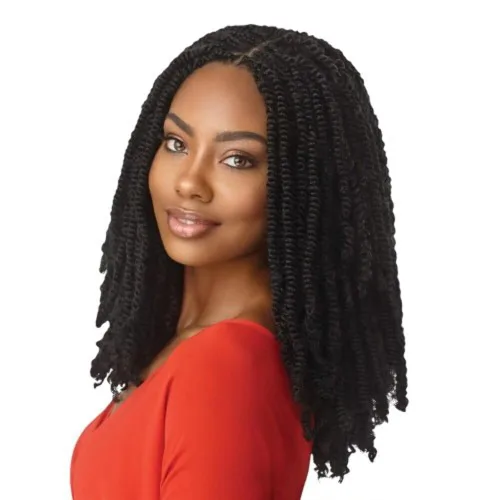 Vista 2 de X-Pression, Twisted Up Springy Afro Twist - Mechones de cabello rizado y enroscado extravagantes, x3, 24 pulgadas (1 paquete, 4)