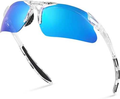 Vista 35 de Gafas de sol deportivas polarizadas para niños y niñas, gafas de béisbol y sóftbol, montura TR90