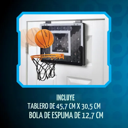 Vista 6 de EastPoint Sports Shh Sports - Juego de baloncesto para colocar sobre la puerta, bola de espuma silenciosa, tablero de 18 x 12 pulgadas, a partir