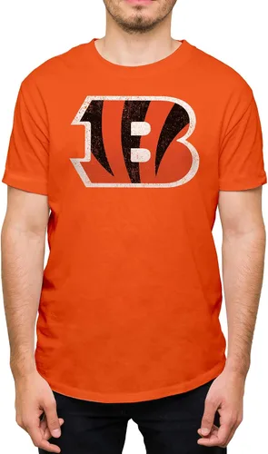 Vista 18 de Hybrid Sports NFL - Distressed Team Logo - Officially Licensed Adult Short Sleeve Fan Tee for Men & Women
