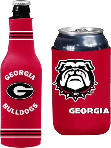 Vista 23 de College Team Color Logo Can & Bottle Holder Insulator Beverage Cooler Set