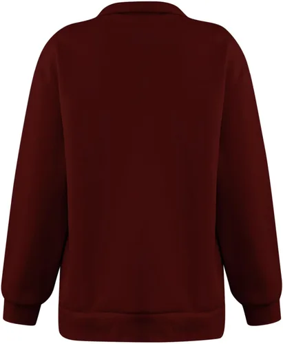 Vista 5 de DOLKFU Sudadera de gran tamaño con capucha para mujer, sudadera con capucha de manga larga para invierno, Y2K Ouffits