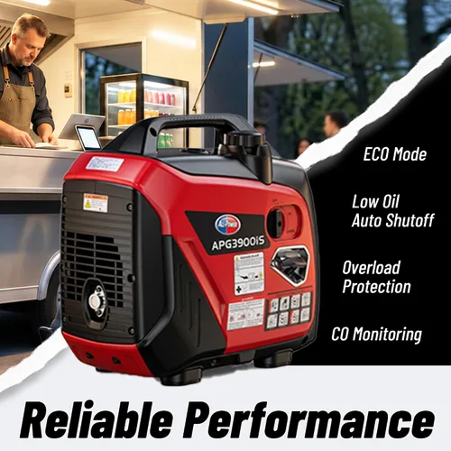 Vista 7 de ALL-Power Portable 3300W Inverter Generator RV Ready CO Sensor para uso