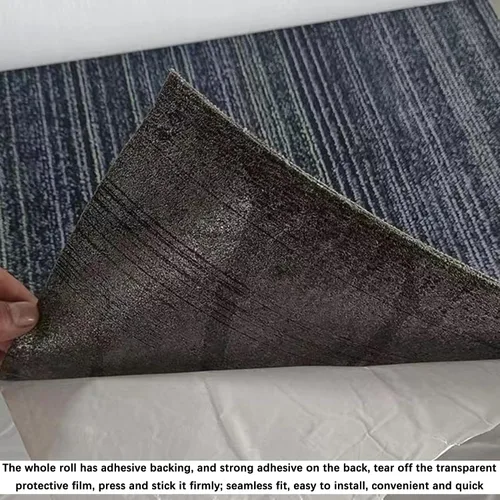 Vista 3 de Alfombra autoadhesiva para peldaños de escalera, almohadillas antideslizantes, rollo completo, para niños, ancianos, mascotas, protector de pasos