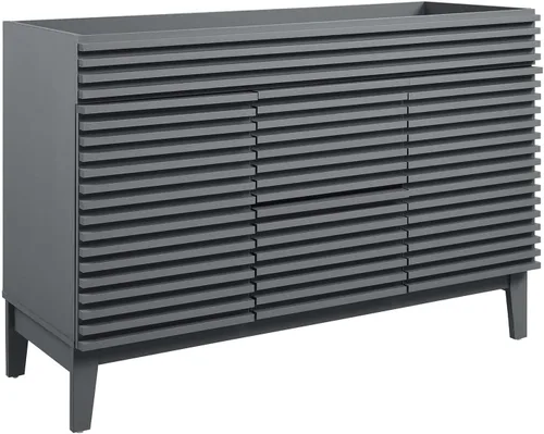 Vista 28 de Modway Render 23.5" tocador de baño en nogal (lavabo no incluido)