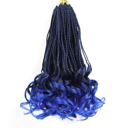 Vista 35 de Cabello para Trenzas Rizo Francés Color 1 Trenzas de Ganchillo Rizo Francés 10 Pulgadas Trenzas de Caja Cabello de Ganchillo para Mujeres y Niños