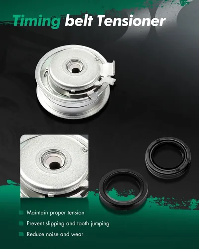 Vista 5 de SCITOO Nuevo kit de tensor de bomba de agua de correa dentada para 1998-2005 para Jetta para Golf 2.0L L4 SOHC AEG AVH AZG BEV Engine TBK296