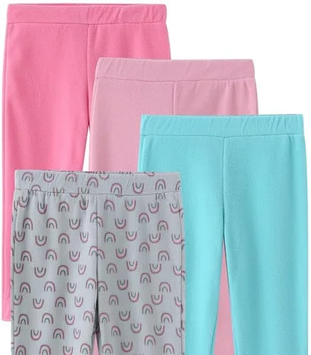 Vista 2 de GLASH Kids Toddler Girls Sweatpants, 4pcs Casual Heated Micro Fleece Pants