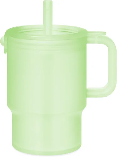 Vista 13 de Olababy Vaso de silicona para niños pequeños con asa y pajita, arándano, 11 Azul (Arándano)