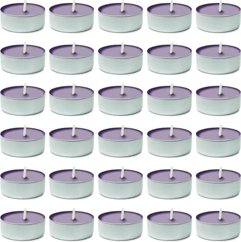 Vista 8 de DecorRack 30 velas aromáticas de orquídea de ángel, aroma agradable, aromaterapia, decoración perfumada del hogar, velas votivas de larga duración