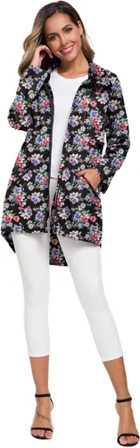 Vista 5 de Avoogue Rain Jacket Womens Waterproof With Hood Windbreaker Jackets Lightweight Packable