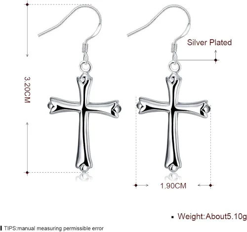 Vista 2 de Aretes de árbol de la vida, joyería de moda, chapado en plata de ley, colgantes de árbol, aretes colgantes colgantes para mujeres y niñas, Metal