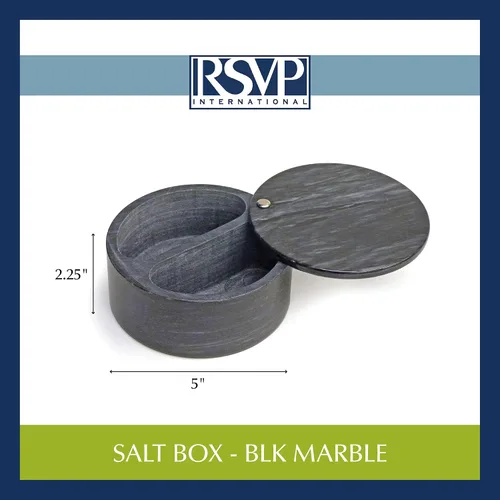 Vista 3 de RSVP International Caja de doble compartimento Recipiente de hierbas elegante y moderno 10 onzas en total Parte superior giratoria protege