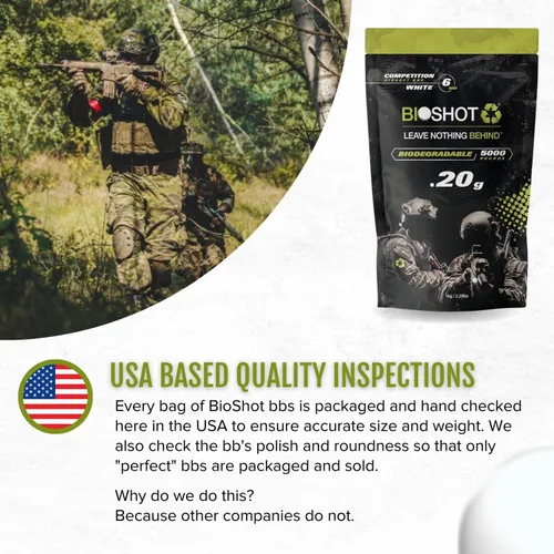 Vista 4 de Biodegradable Airsoft BBS - 0.01 oz 5000 rondas Super Slick Polish - Grado de competencia sin costuras para todas las pistolas y accesorios de 0.236