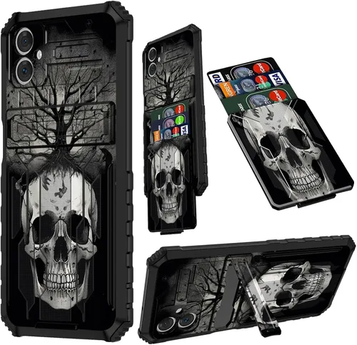 Vista 34 de Funda para Samsung A13 5G, Galaxy A13 5G con tarjetero desmontable atril resistente a prueba de golpes funda protectora para Samsung Galaxy A13 Gato