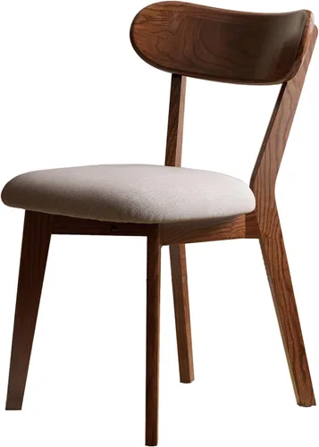 Vista 20 de Silla de comedor de madera maciza para cocina (1, negro) Contoured seat for comfort. Non-slip feet, sturdy wood. Quick assembly. For dining