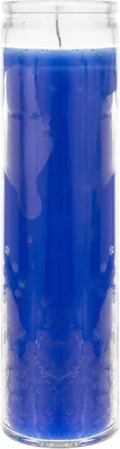 Vista 23 de Mega Candles 1 pieza Velas de Oración Devocional de Recipiente de Vidrio Negro Sin Aroma de 7 Días, Vela de Cera Premium 2 Pulgadas x 8 Pulgadas
